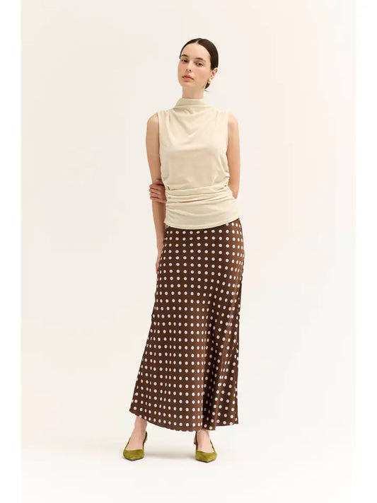 G&G Ivory Velvet Sleeveless Top