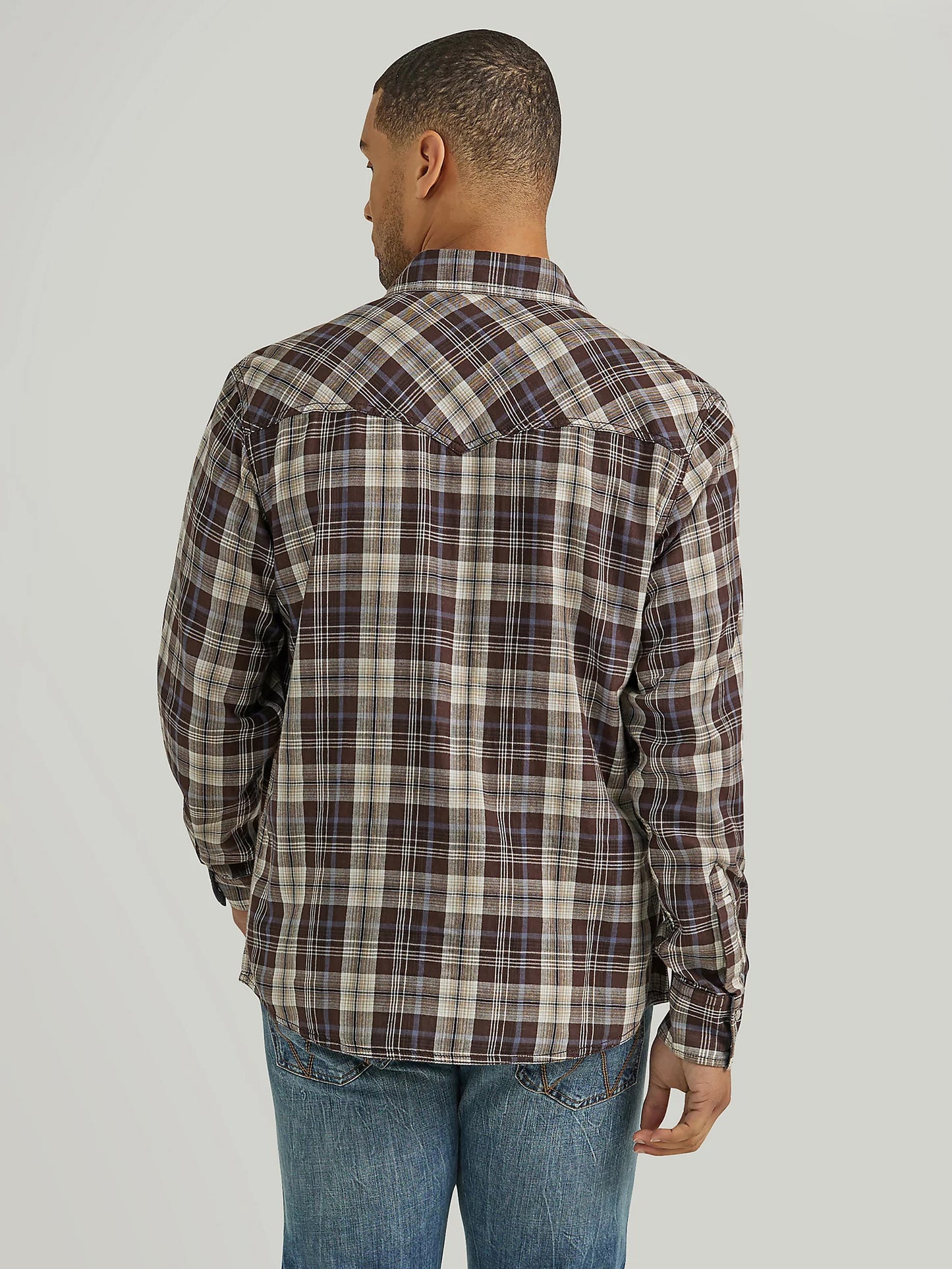 Wrangler Retro Brown Plaid Shirt
