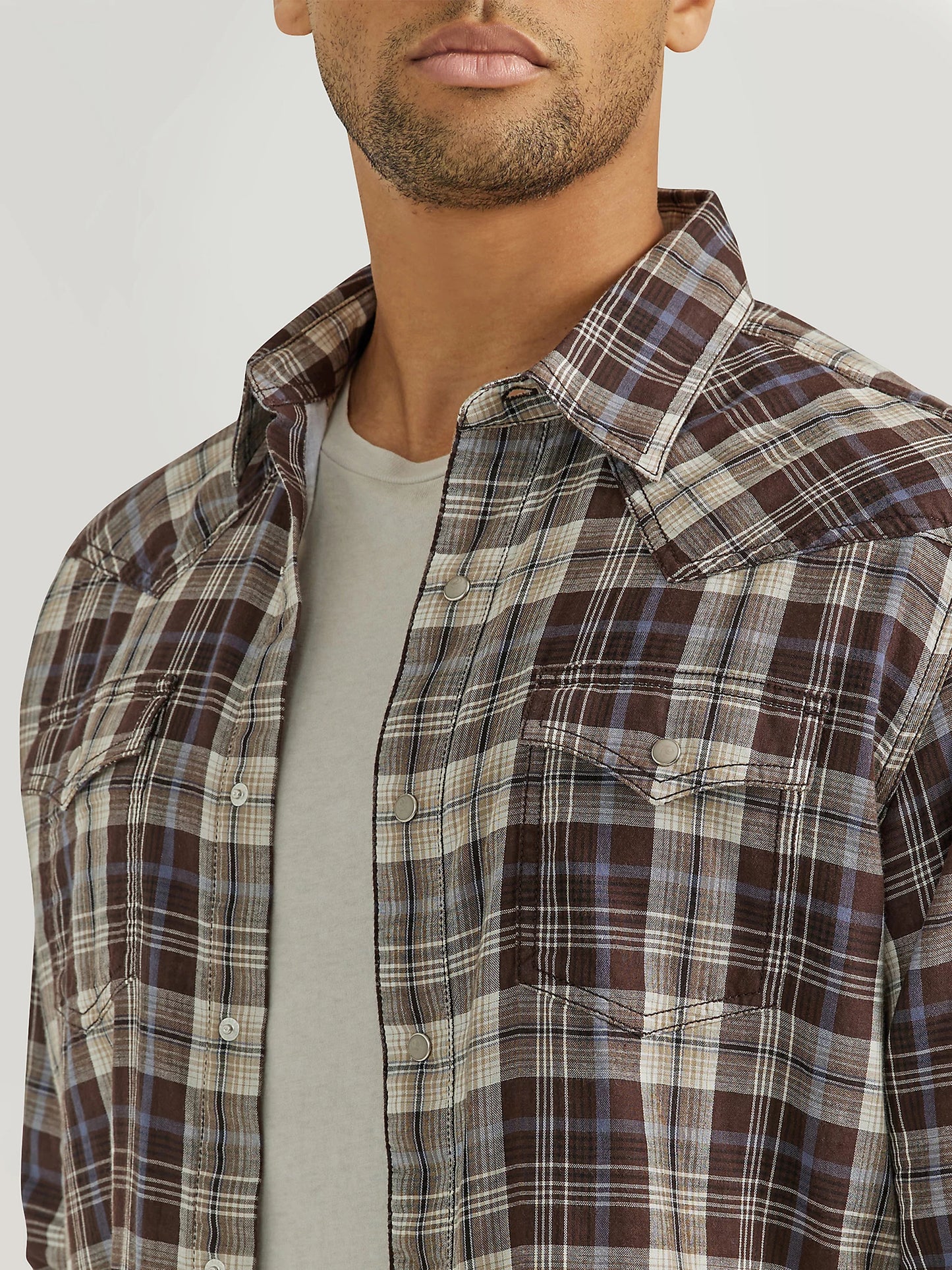 Wrangler Retro Brown Plaid Shirt