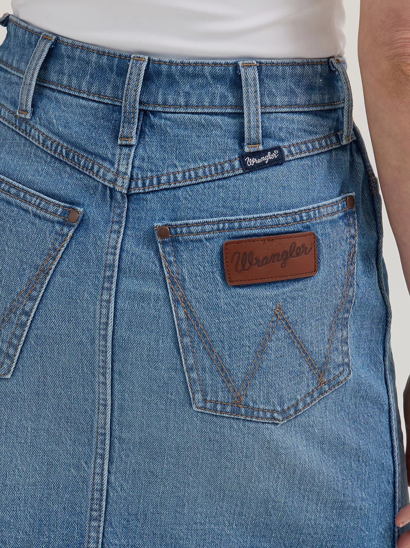 Wrangler Bailey Retro Denim Skirt