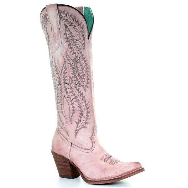 Corral Rose Embroidered Tall Boot E1447