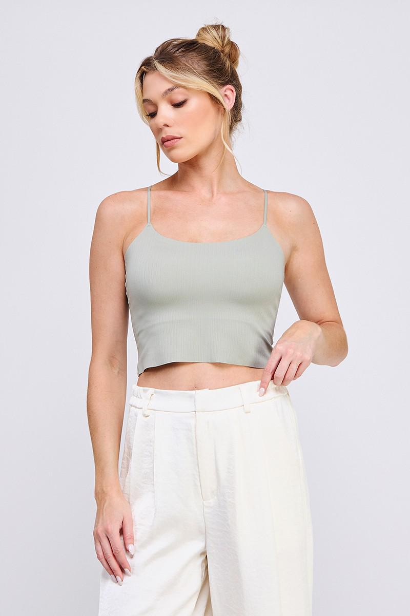 AR Sage Smooth Rib BraletteTank