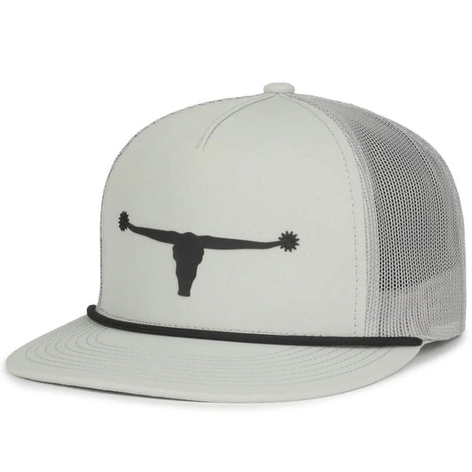 Rural Cloth Bulls Spur Icon Hat Grey