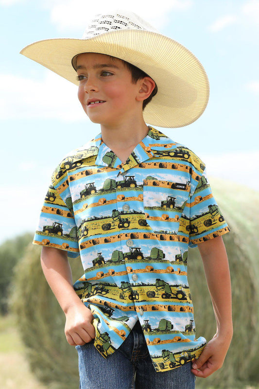 Cinch Boy's Tractor Shirt