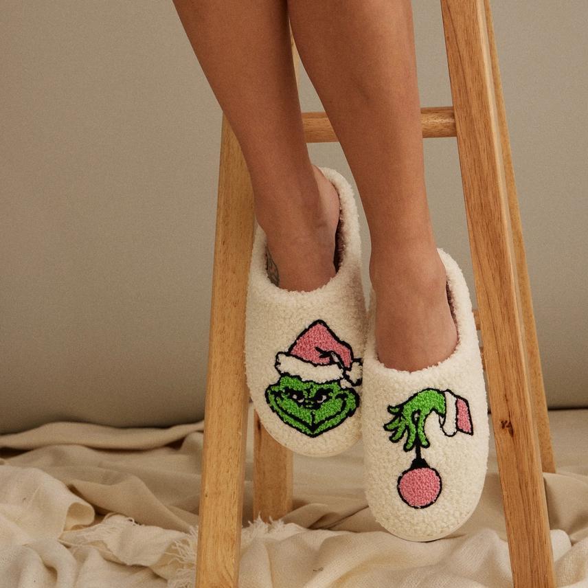 LH Christmas Grinch Slippers