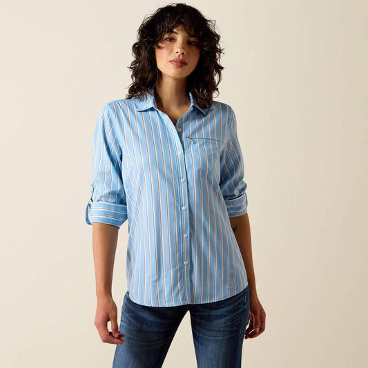 Ariat Blissful Blue Striped Venttek Shirt
