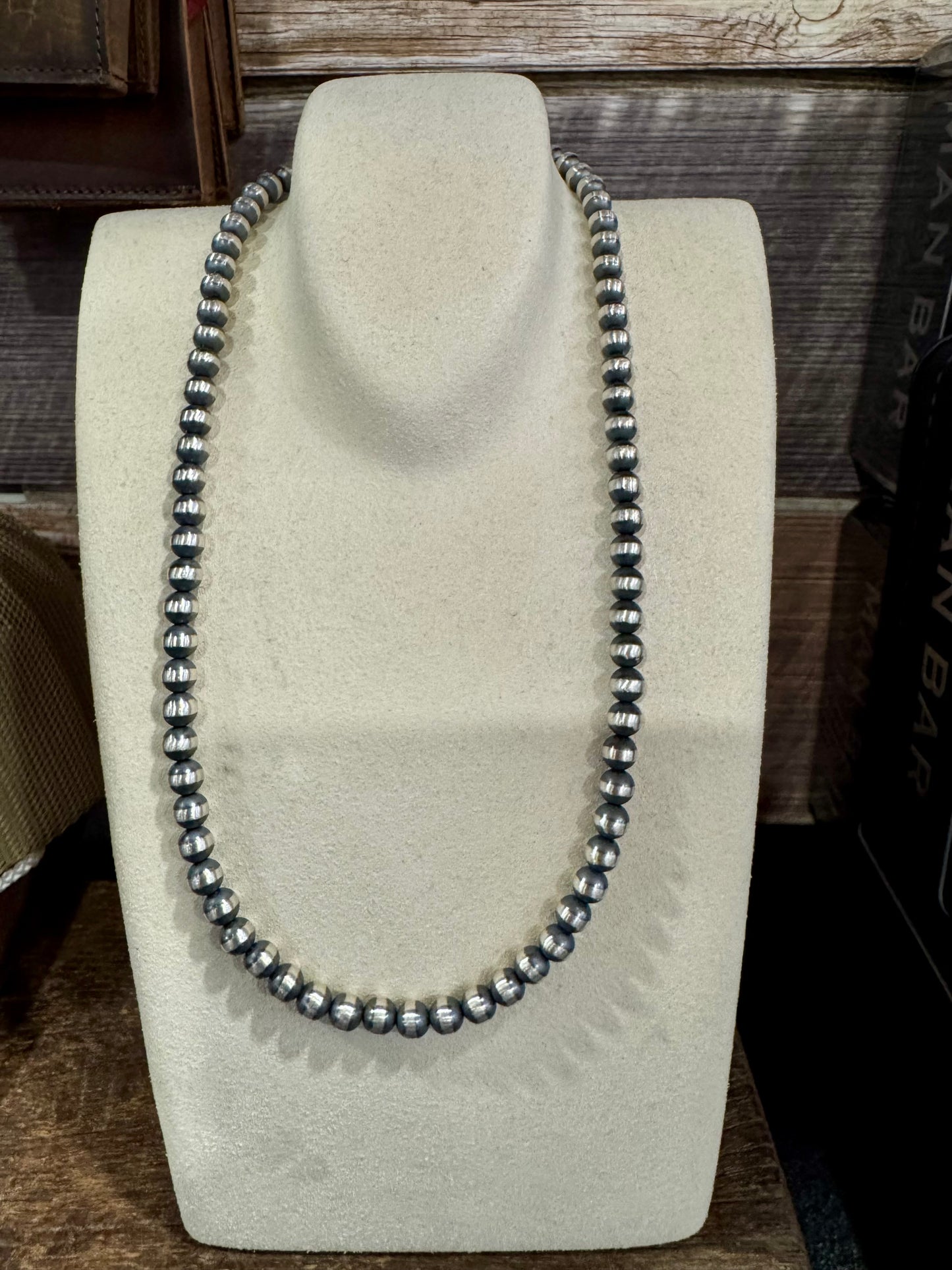18" 6mm Navajo Pearl Necklace