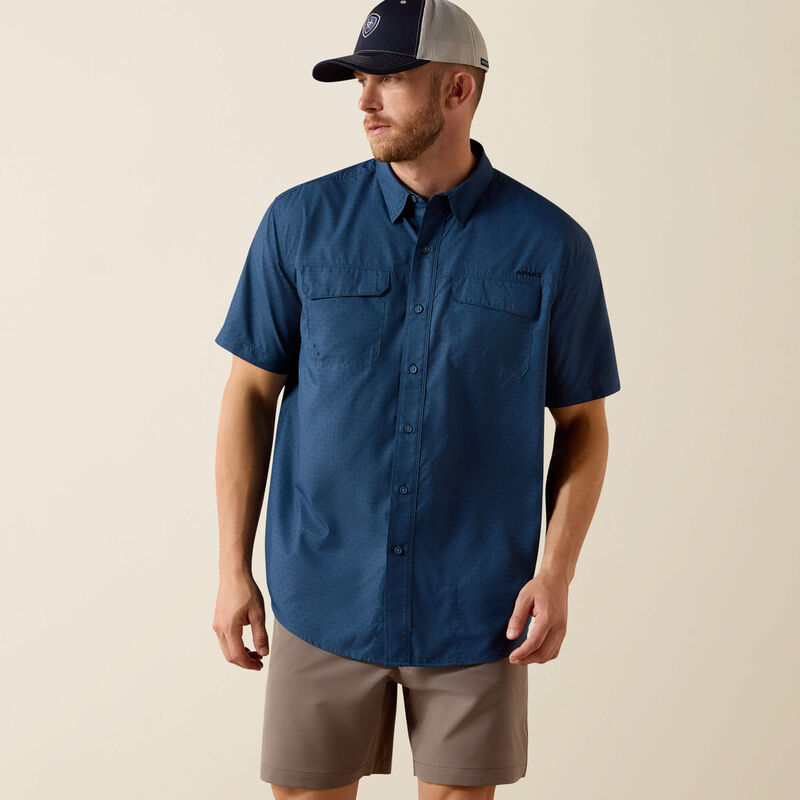 Ariat VentTek Outbound Dark Denim Navy SS Shirt