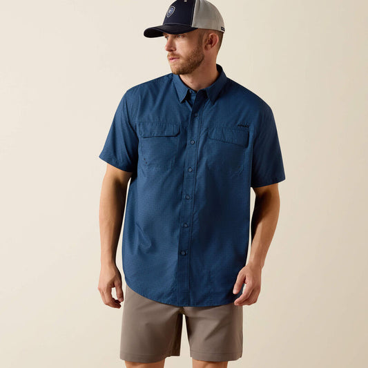 Ariat VentTek Outbound Dark Denim Navy SS Shirt - Petticoat Junction