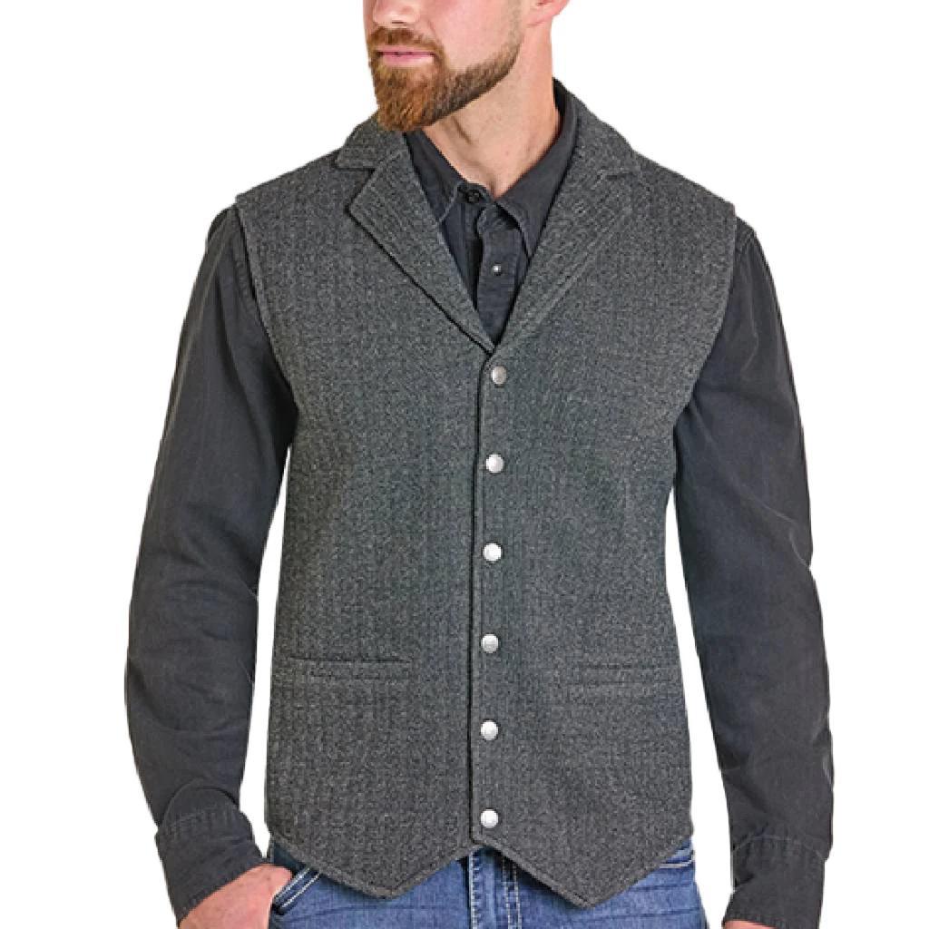 Rock&Roll Fleece Bonded Herringbone Vest