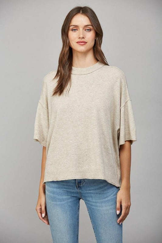 Fate Cashmere Blend Sweater Oatmeal