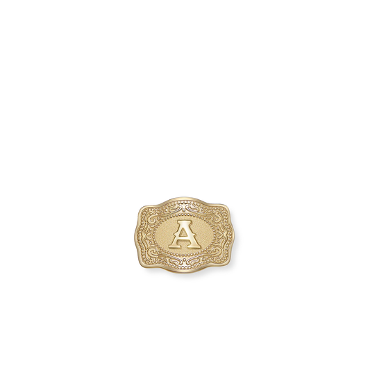 Spurwest Mini Belt Buckle Initial Hat Pins