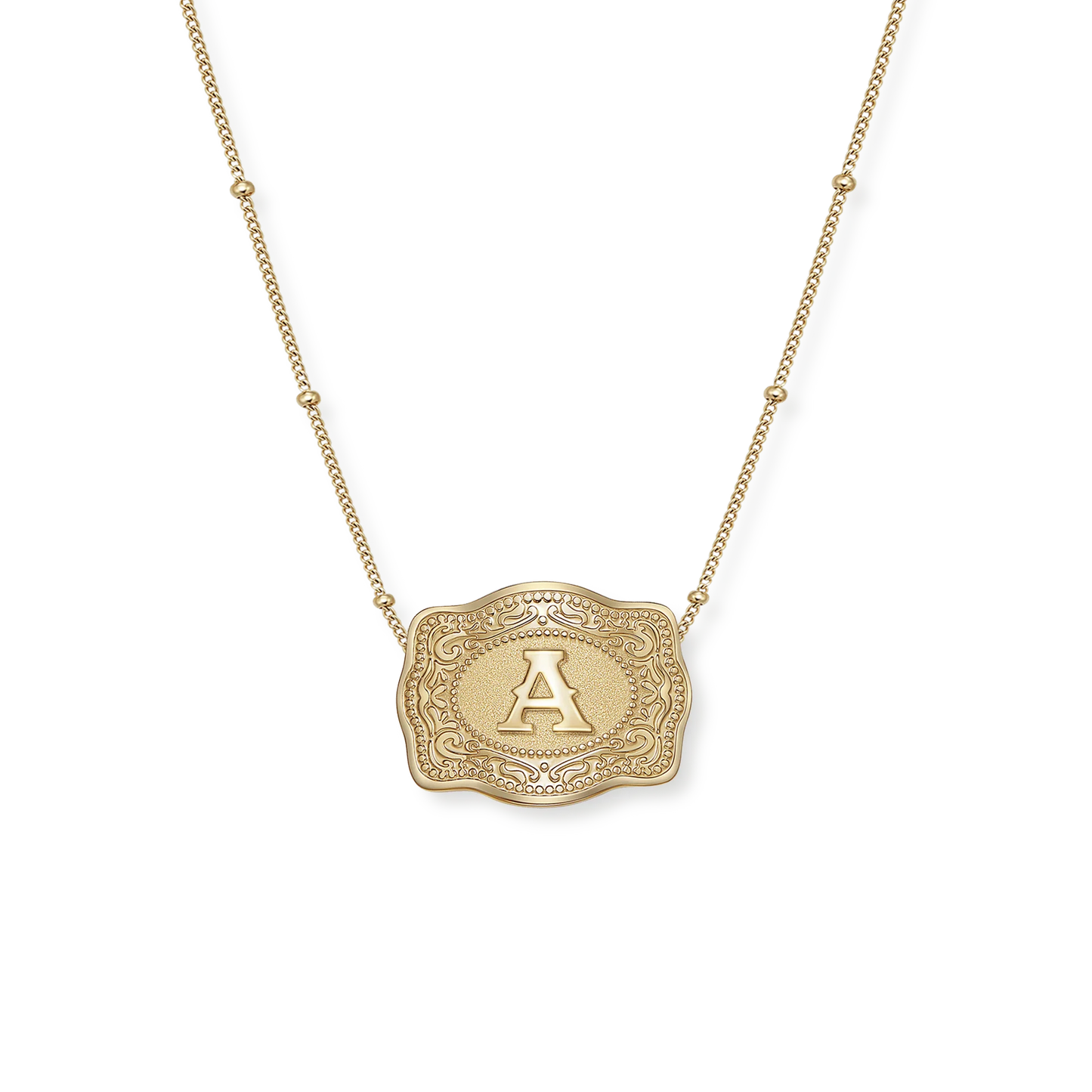 Spurwest Mini Belt Buckle Necklace Gold