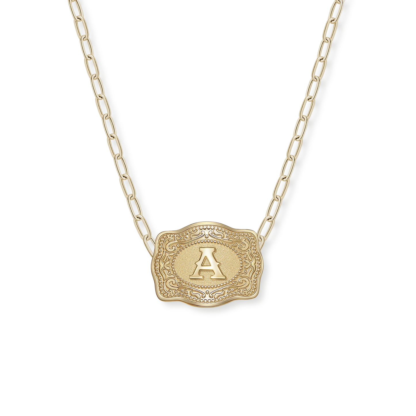 Spurwest Mini Belt Buckle Necklace Gold