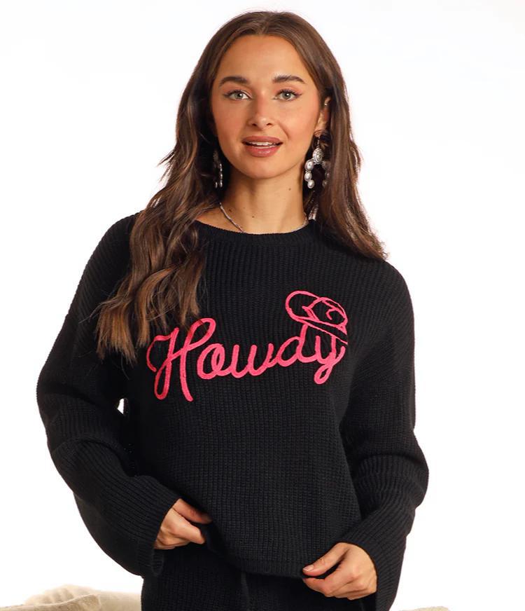 Rock&Roll Black Howdy Sweater