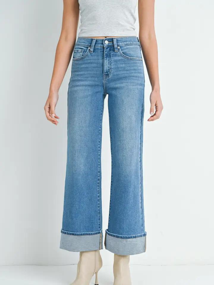 JBD Cuffed Palazzo Jean