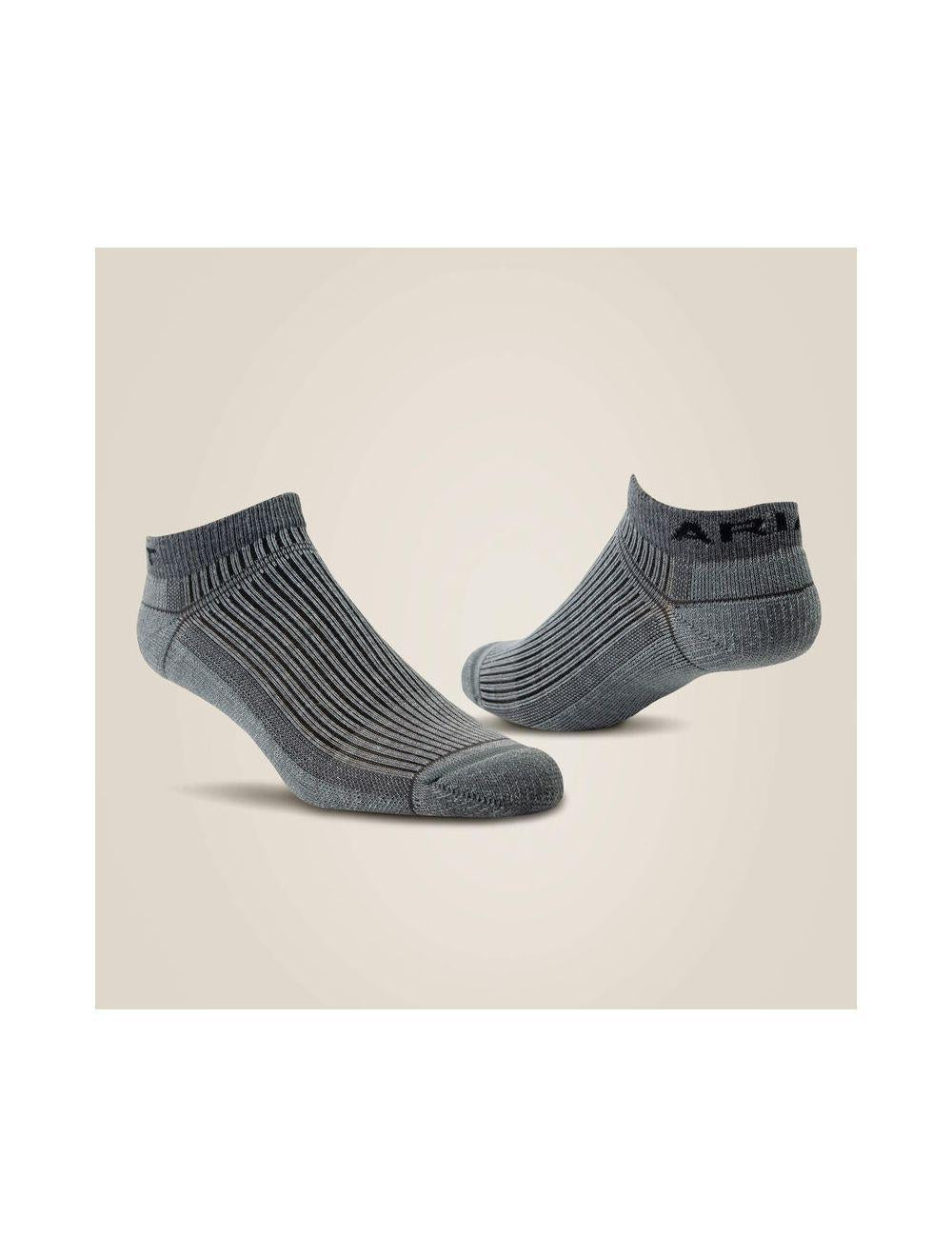 Ariat Grey VentTek Lightweight Low Cut Sock