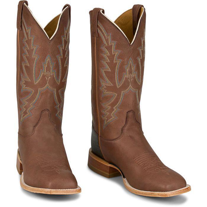 Justin Boston Chocolate Deer Brown Boot