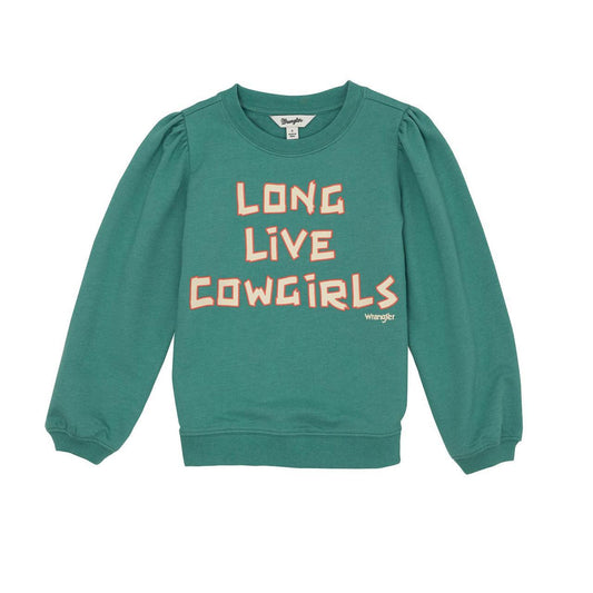 Wrangler Girls Long Live Cowgirls Sweatshirt