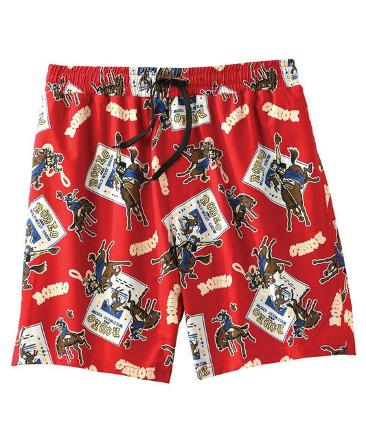 Cinch Red Bronc Swim Trunks