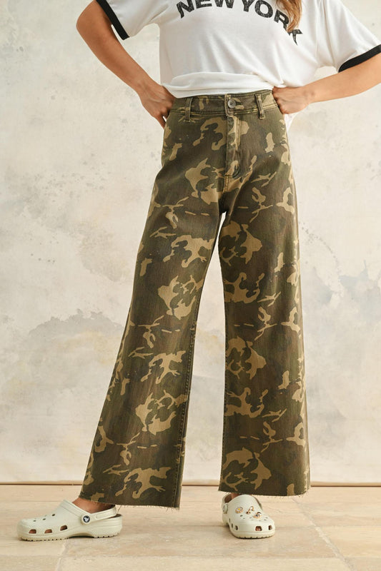 Miou Muse Camo Stretch Pants