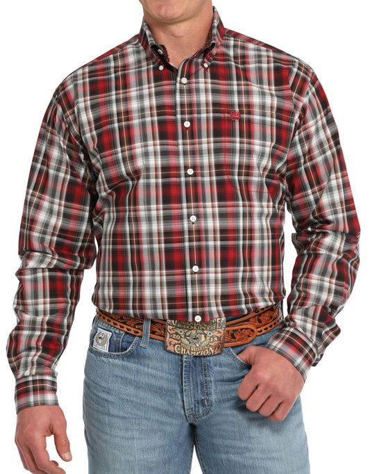 Cinch Red Plaid Classic Shirt