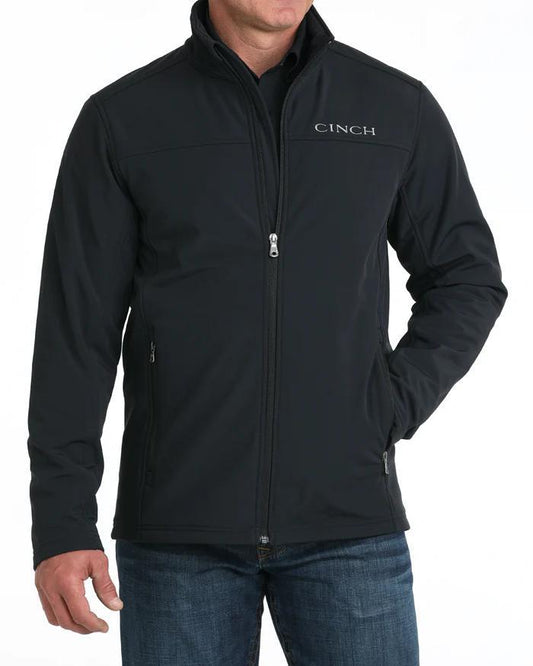 Cinch Mens Black Bonded Windproof Jacket