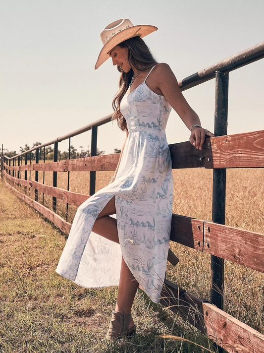 Wrangler Country Toile Maxi Dress