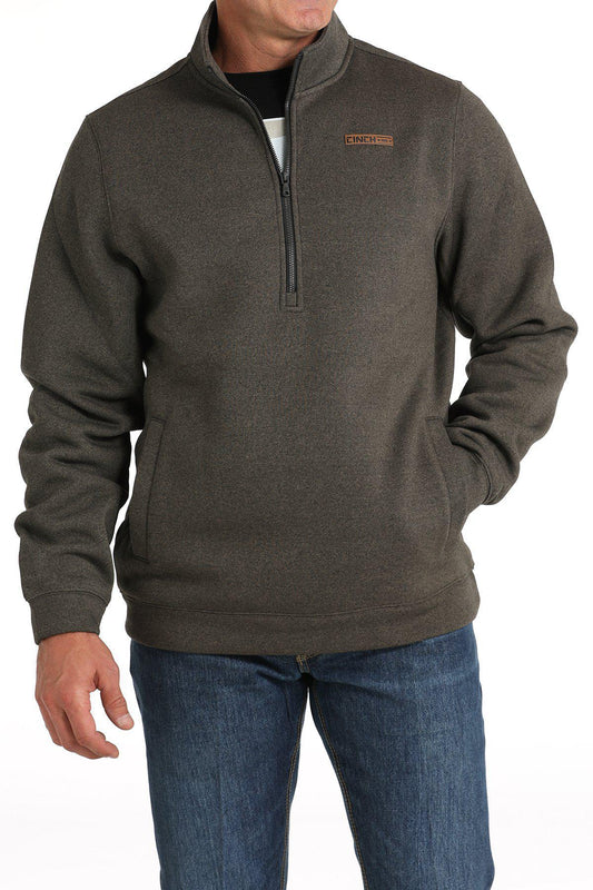 Cinch 1/2 Zip Pullover Brown