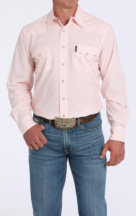 Cinch Modern Fit Pink Snap Shirt