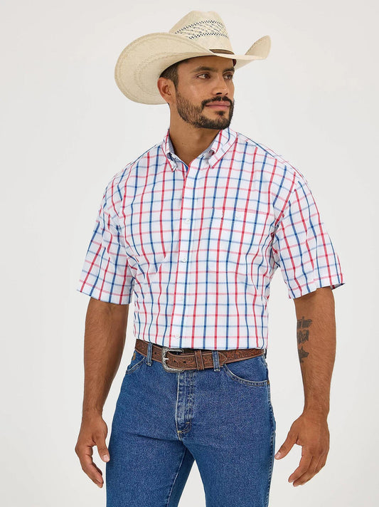 Wrangler George Strait Red White Blue Plaid