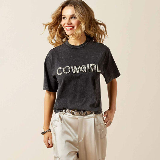 Ariat Pearl Cowgirl Black Tee