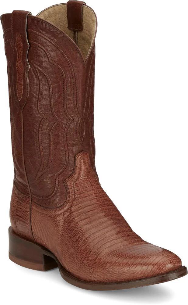 Tony Lama Men's Kirtland Cognac Lizard Boot