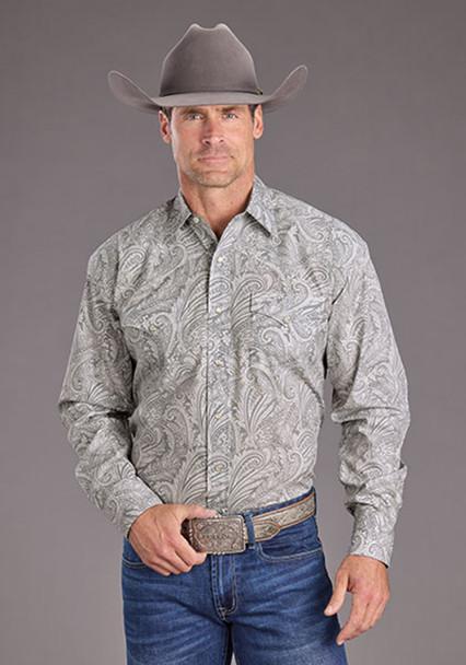 Stetson Smoke Paisley Print Shirt