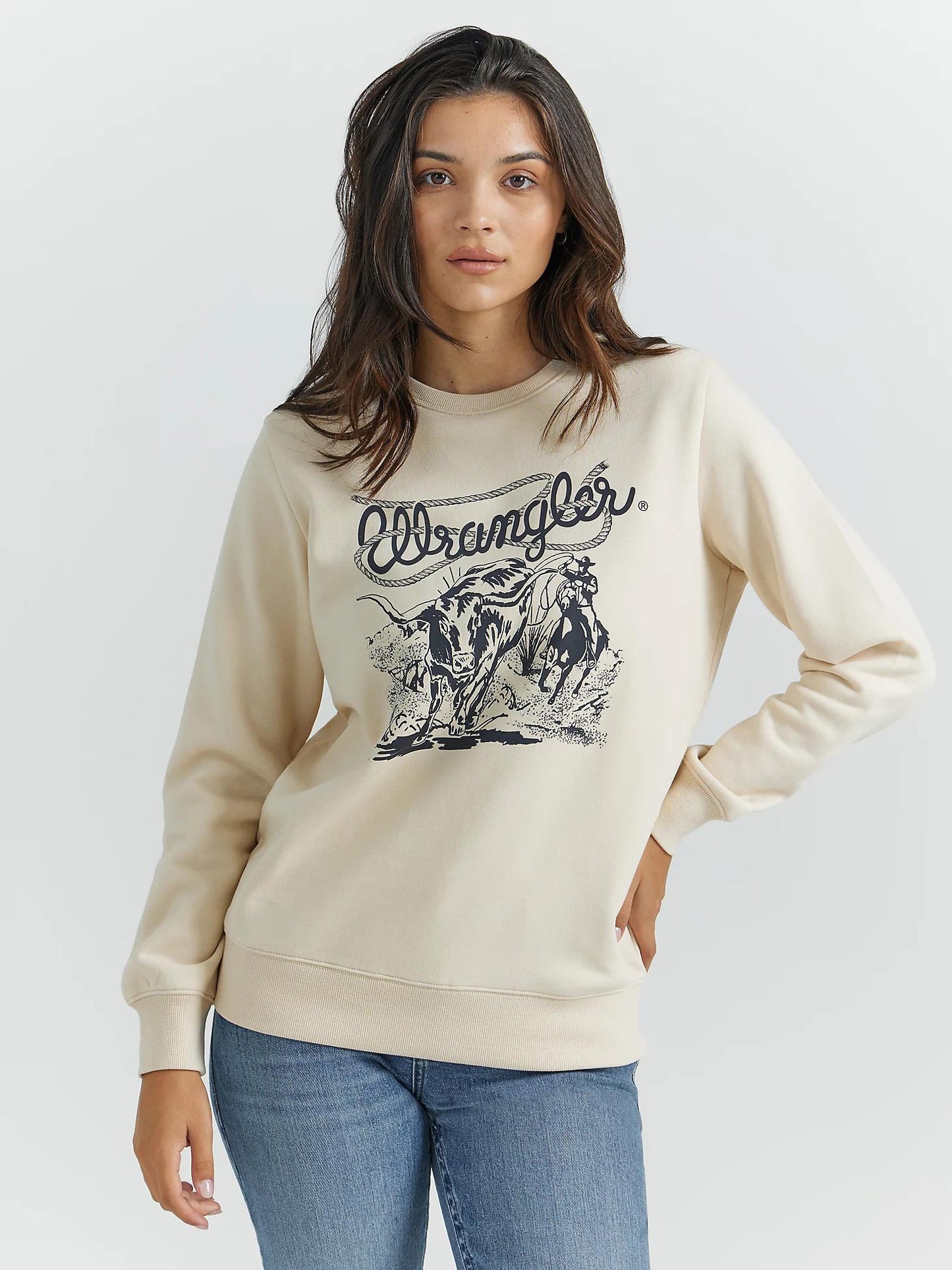 Wrangler Cream Western Pullover