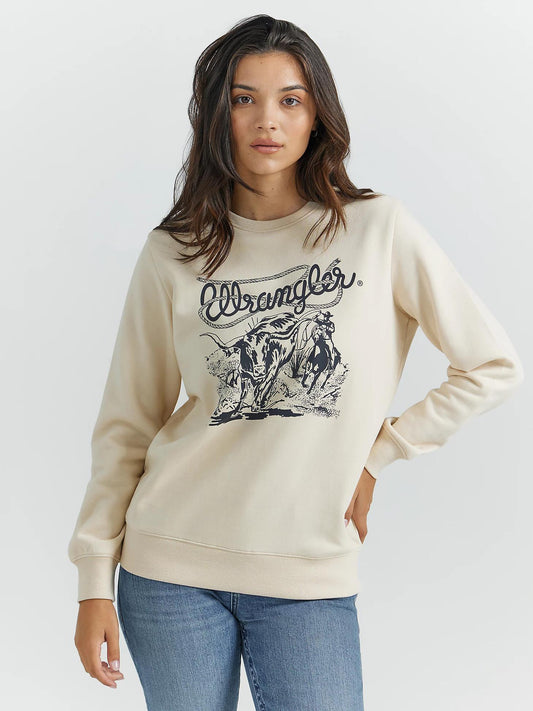 Wrangler Cream Western Pullover