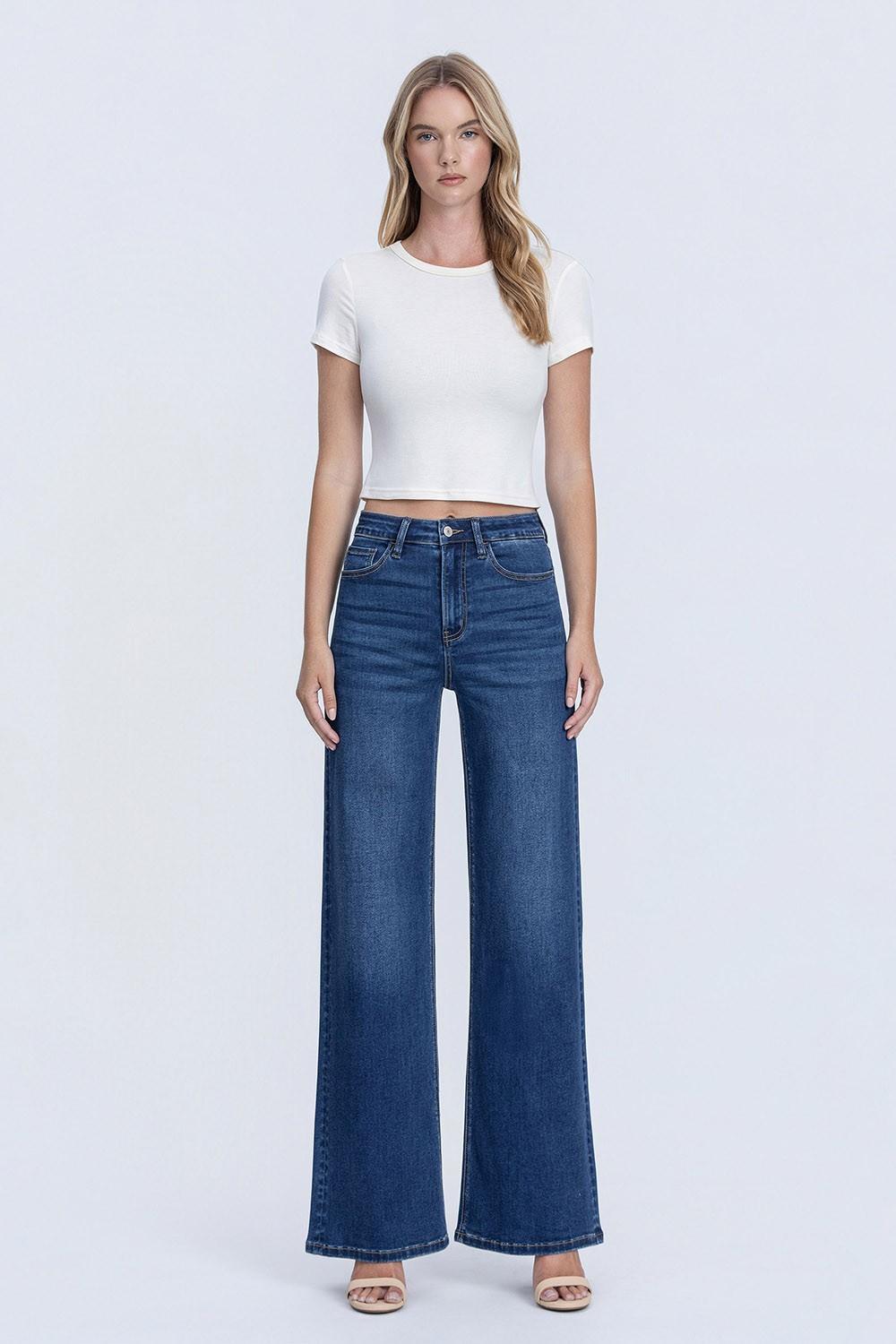 Vervet Super HR Super Soft Wide Leg Jean - Petticoat Junction