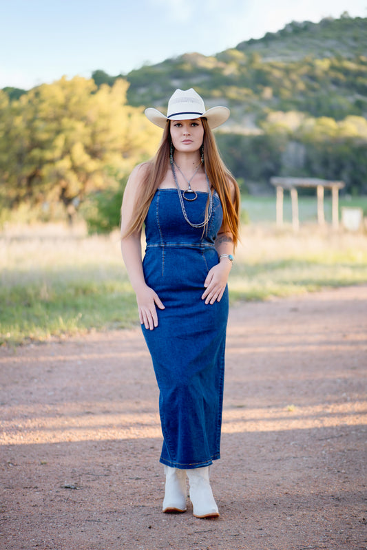 Stetson Cami Strap Denim Dress
