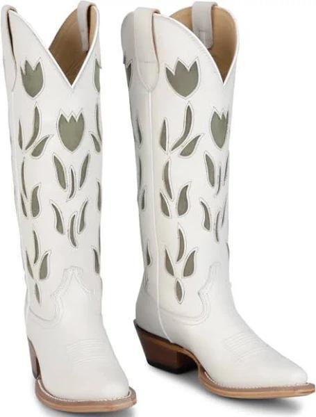 Justin May Boot Vintage White