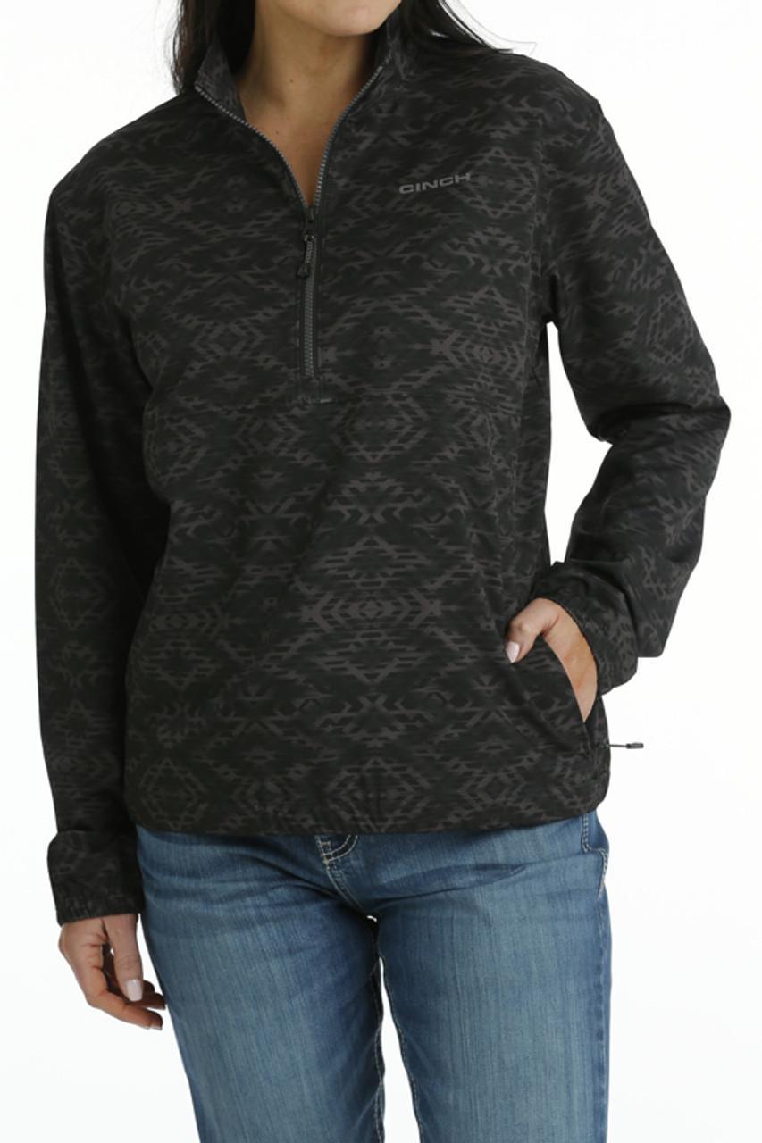 Cinch Black Quarter Zip Pullover