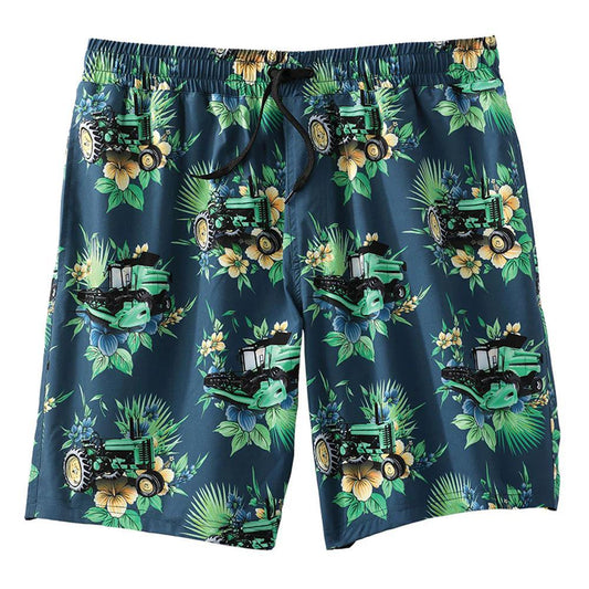 Cinch Blue Tractor Swim Trunks