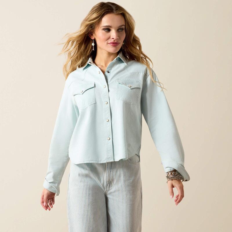 Ariat Asheville Snap Shirt Blue - Petticoat Junction