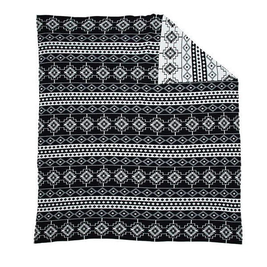Myra Black Azteca Throw