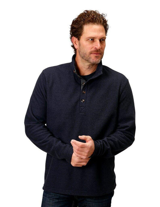 Stetson Navy Sweater Knit Pullover