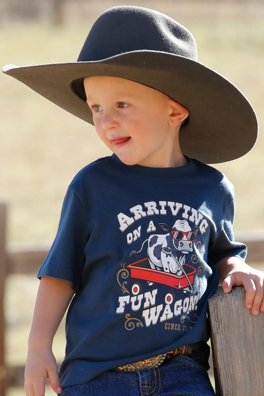 Cinch Boy's Arriving On A Fun Tee