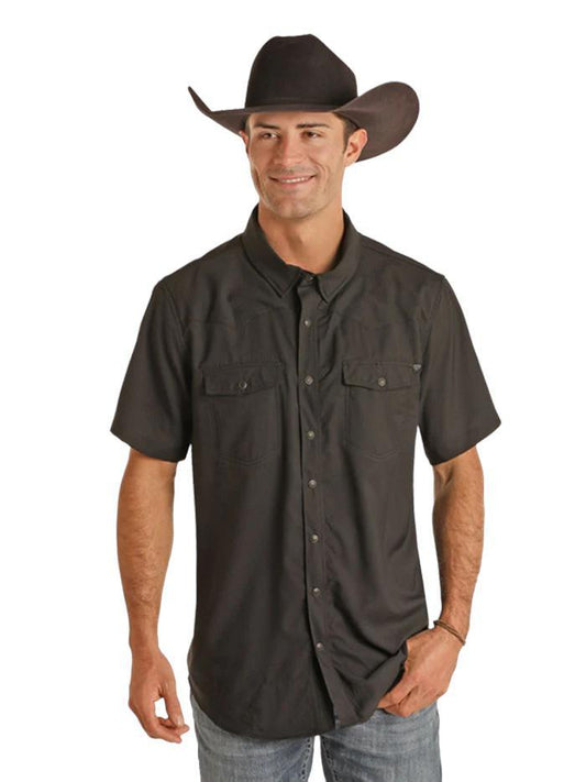 Rock&Roll Vented Tek Ripstop Shirt Black
