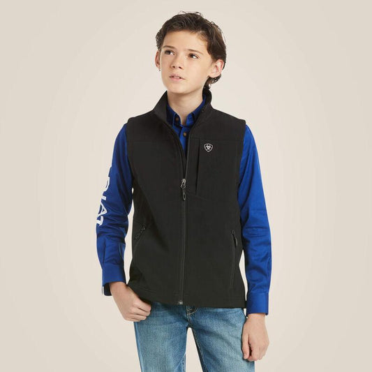 Ariat Boy's Vernon Softshell Vest Black