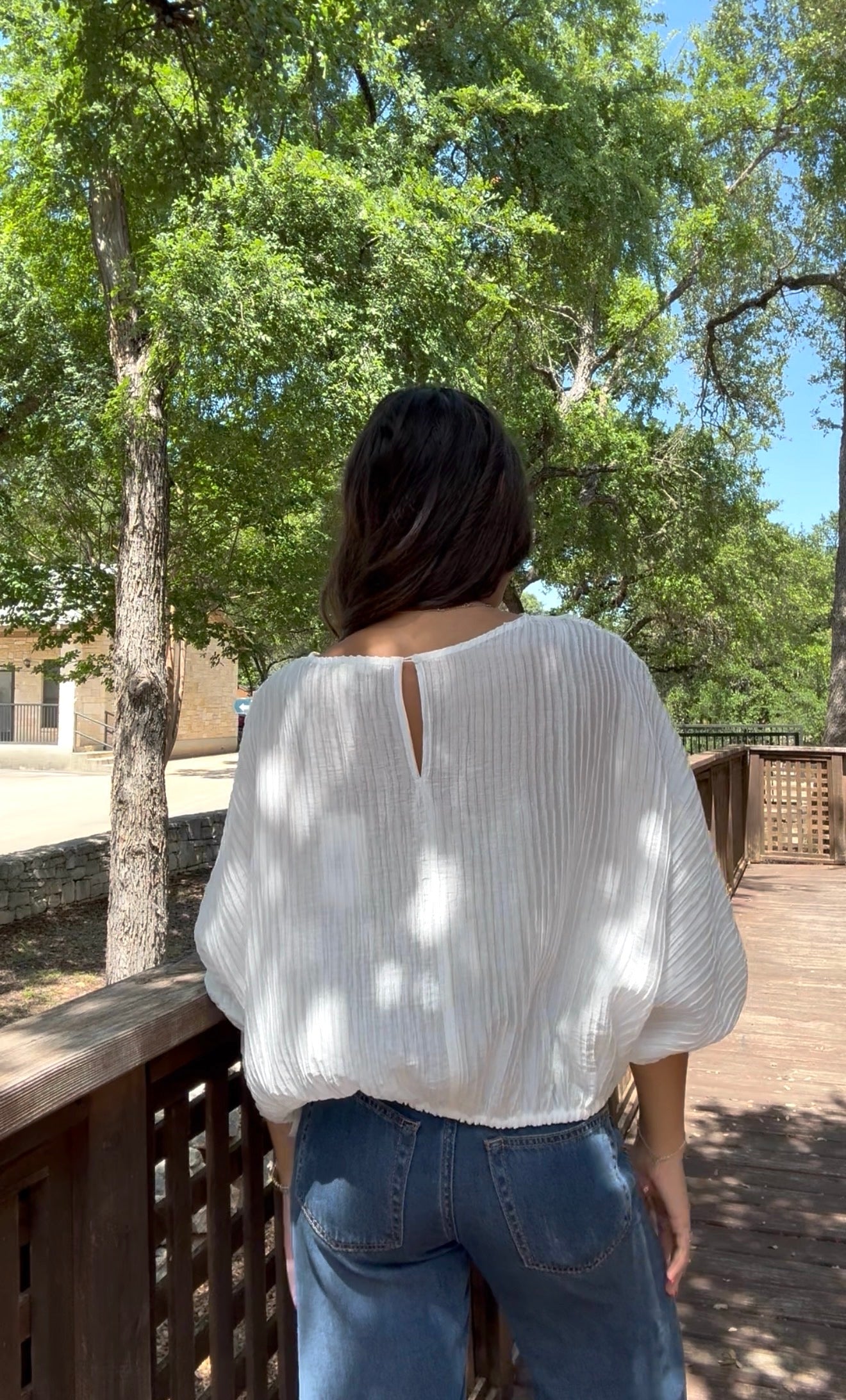 G&G Off White Tencel Blouse