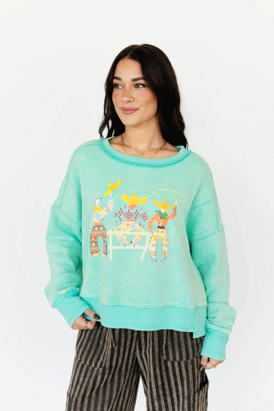 VR Three Amigos Pullover Mint