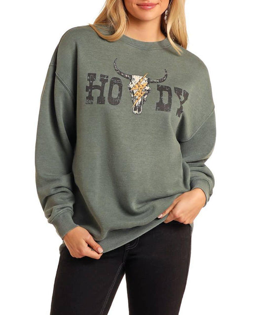 Rock&Roll Howdy Steer Pullover